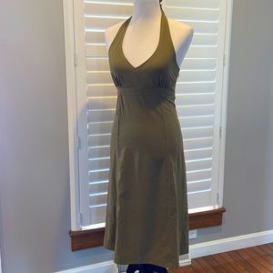 Athleta Hunter green halter dress size 4T
